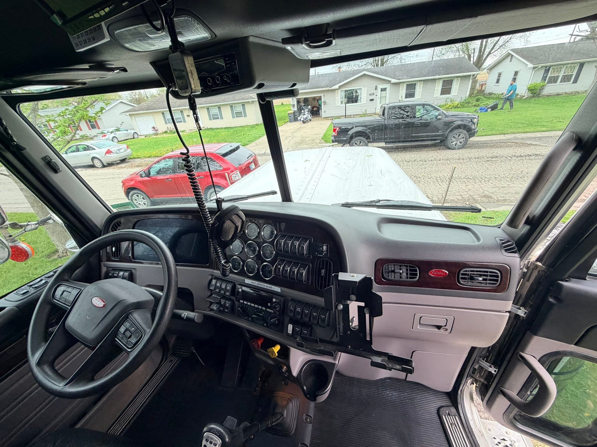 Clean semi cab after detail